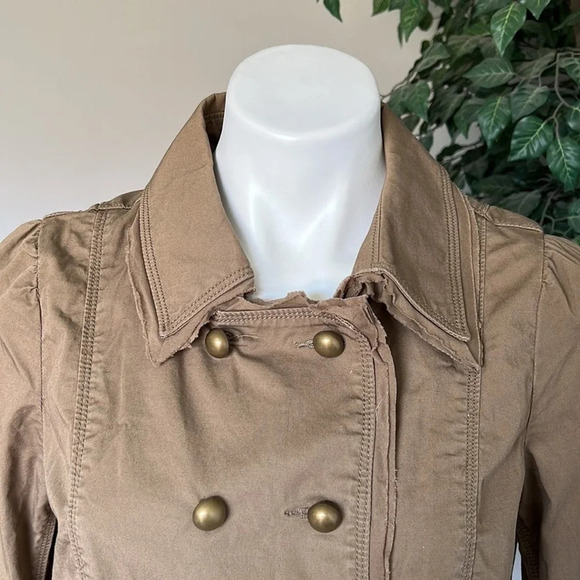 Ann Taylor LOFT Olive Tan Utility Jacket - Picture 2 of 8